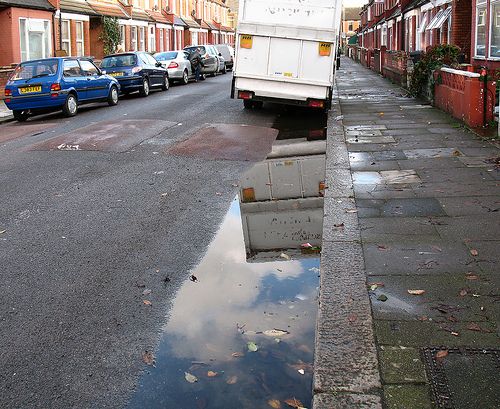 The council is responsible for clearing blocked road gullies