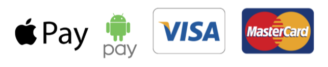 Payment methods Apple Pay Visa Mastercard Android Pay